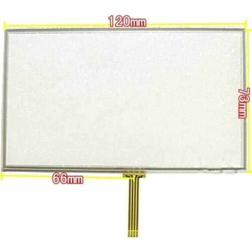 10pcs/lot New 120*73 mm 5 Inch Touch Screen e Luhang GPS navigator MP4 MP5 handwriting touch screen HSD050IDW1-A20 touch panel