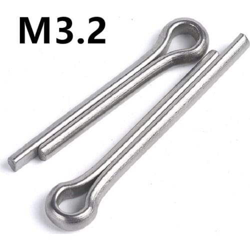 100pcs/lot M3.2x16/18/20/25/30/40mm GB91 Stainless Steel Cotter Pin