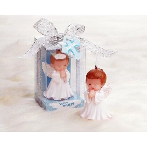 100pcs Wedding Favors and Gifts for guests Baby shower Birthday Party Angel Candles for cake Souvenirs decorations Supplies