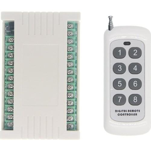 DC12V 24V 8 Wireless Remote Control Switch To Control The Horn, Door Magnet, Motor Motor Forward And Reverse, Lamp