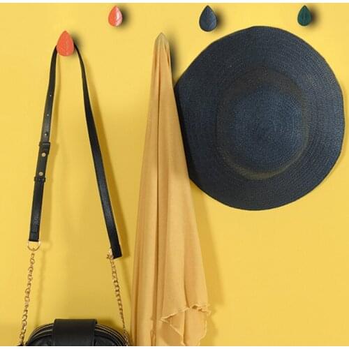 2PCS Leaves Wall Decorative Hook Wall-mounted Key Cloth Bag Hanger Coat Hat Sundries Organizer Hook Bathroom Accessories Storage