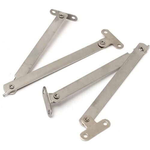 2Pcs Stainless Steel Cabinet Cupboard Furniture Doors Close Lift Up Stay Support Hinge Kitchen Furniture Hardware