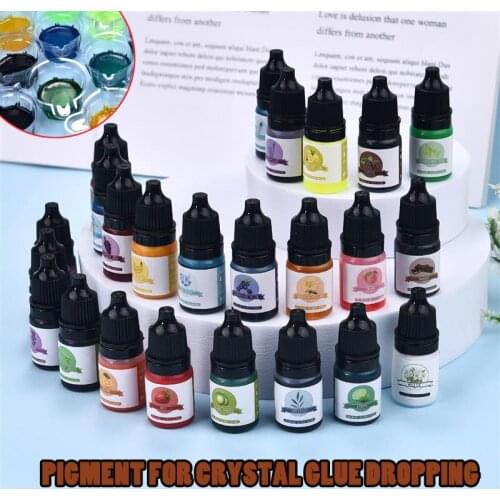 24 Colors Oily Color Pigment 5ml Epoxy Resin Glue Oily Concentrate Pigment Colorant Candle Liquid Pigments Resin Craft