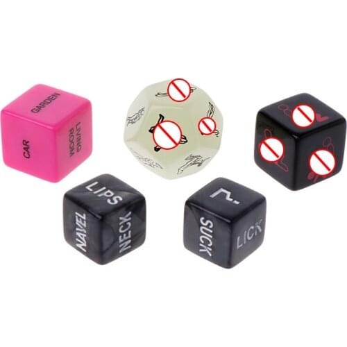 High Quality Sex Dice Fun Adult Erotic Love Sexy Posture Couple Lovers Humour Game Toy Novelty Party Gift 5pcs