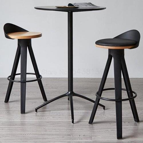 600 Industrial creative fashion bar chair modern light luxury ins bar front stool high stool nordic style bar stool