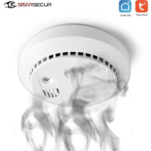 Wifi CO/Smoke Detector Security Wifi Carbon Monoxide DetectorAlarm System Support for Tuya Smart Home App