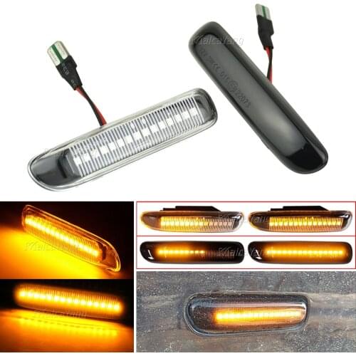 Dynamic Turn Signal LED Side Marker Light For 3 Series BMW E46 Limo Touring Coupe Cabriolet Compact,all Sequential Lamp Blinker
