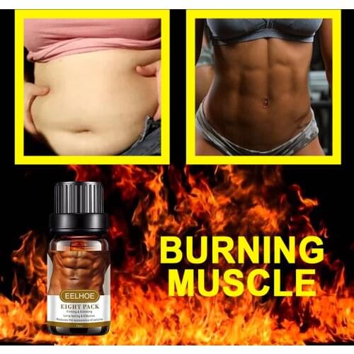 10ml Powerful Abdominal Muscle Essential Oil Belly Fat Burner Shaping Firming Cream Stronger Muscles Loss Weight