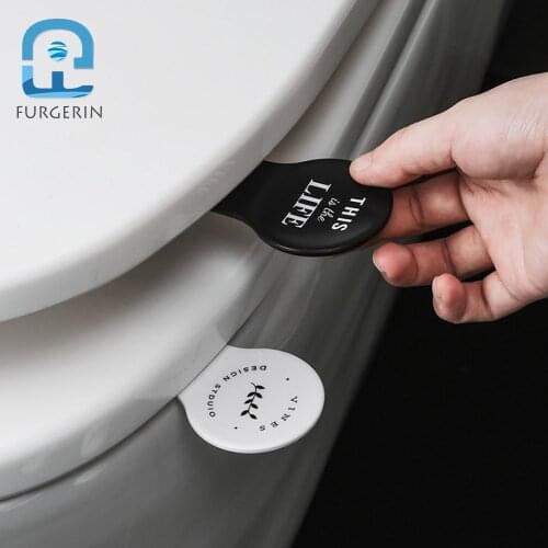 FURGERIN 1PC Toilet Seat Lifter Handle Nordic Toilet Seat Handles creative toilet lifter WC Accessories Bathroom Gadgets 2019