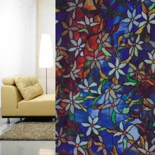 HOHOFILM 92cm*50cm 3D Static Window Film Cling Sticker Home Decor Privacy Protection Film Static Withoue Glue Film 36''x20