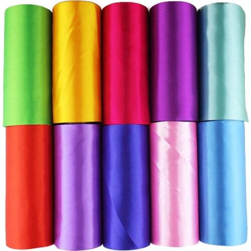 25Meters/Roll 8cm/10cm/15cm Silk Satin Ribbons DIY Wedding Chair Sashes Christmas Gift Wrapping Decoration Silk Ribbons Ruban