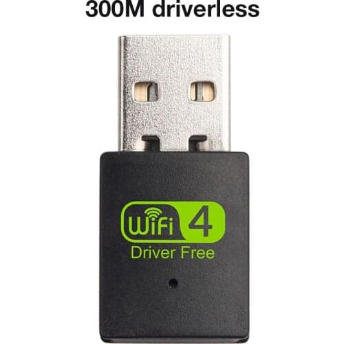 Mini USB WiFi Adapter 300Mbps Wi-Fi Adapter For PC USB Ethernet WiFi Dongle 2.4G Network Card Antena Wi Fi Receiver