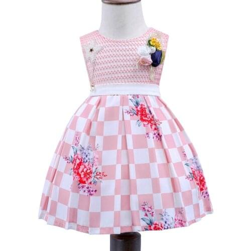 2018 New Summer Baby Girl Dress Toddler Birthday Party Ball Gown clothes Newborn Baby Bow Princess Dress 0-24M
