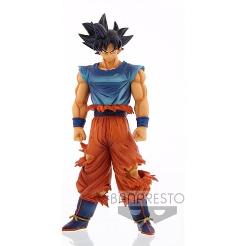 Original Banpresto Anime D B Z Grandista Nero Goku Ultra Instinct Action Figure Collection Model Toys Figurals Brinquedos 30cm