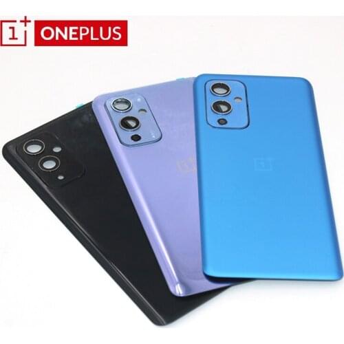 Original New Oneplus 9 Battery Back Cover Housing Rear Door Case Replace One plus 9 Battery Cover With Camera Lens