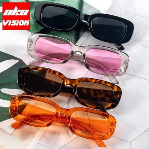 AKA VISION Oval Retro Sunglasses Women Luxury Brand Eyewear Women/Men Candy Colors Glasses Women Mirror Gafas De Sol Hombre