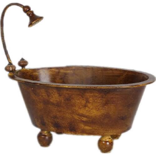 Full-moon Baby Photography Props Retro Baby Bathtub Colorful Bucket Do The Old Style Infant Shooting Accessory