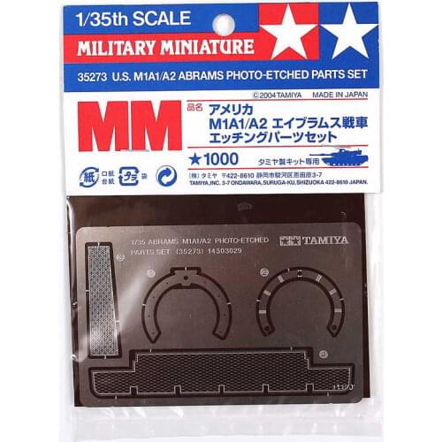 Tamiya #35273 Military Model Photo-Etched 1/35 U.S. M1A1/A2 Abrams Scale Hobby Model Kit