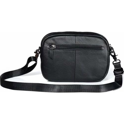 Universal Second Layer Genuine Mobile Phone Pouch For Samsung iPhone Smartphone Men Women Small Shoulder Bag Travel Pouch