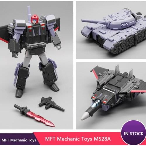 INSTOCK Mechanic Toys MFT Transformation MS-28A MS28A Thunderbolt Triple Changers Dark Version Action Figure With Box