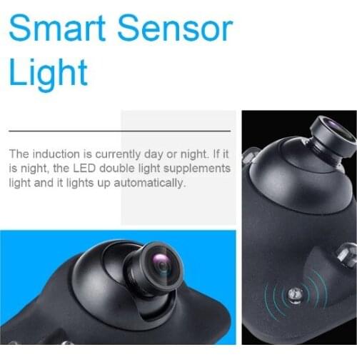 HD USB Car Blind Spot Camera IP67 Waterproof Side View Camera with 4 LED Lights for Android 4.0 or later Navigation