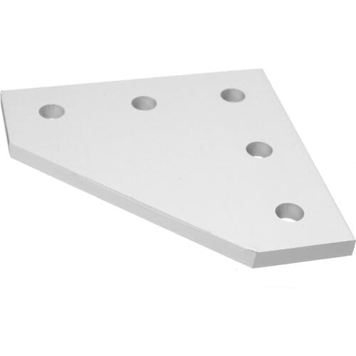 1Pcs 5 Hole 90 Degree Joint Board Corner Angle Bracket For 2020 Aluminum Profile 3D Printer Frame