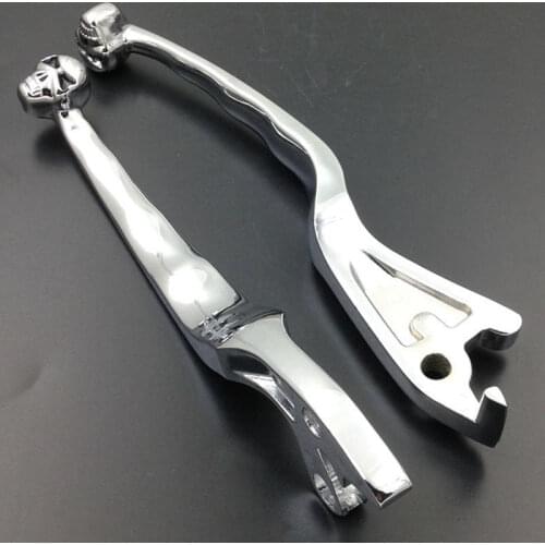 Motorcycle Chrome Clutch Brake Skull Levers For Suzuk Boulevard S50 S83 2005-2007 Boulevard C90 Intruder 800 1400 1500 1994-2004