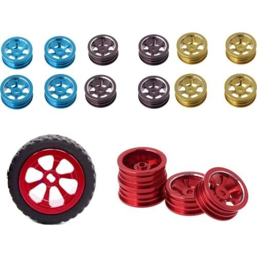 4Pcs Metal Wheel Hub for 1/28 Wltoys P929 P939 K969 K979 K989 K999 RC Mosquito Cart Upgrade Parts