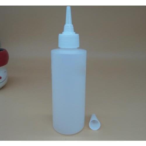 100pcs 150ml HDPE Liquid Empty Bottle Sample for liquid Plastic-vials Storage with pointed Cover plastic Essence Oil bottles