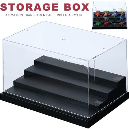 25*17*14.9cm Large Acrylic Display Case Dustproof Clear Box Cabinet for Action Figure Collectibles Model Doll Display Case