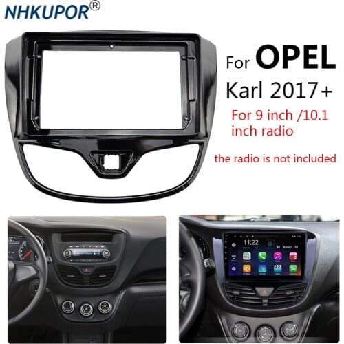 Car Radio Fascia For OPEL KARL 2017 2018 2019 Auto Stereo Android Head Unit Dash Panel Mounting Frame Kit Trim Bezel Faceplate