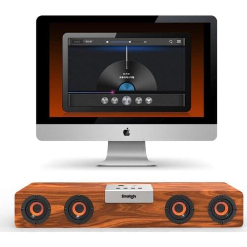 TWS Wireless HiFi Bluetooth-compatible Speaker Soundbar Desktop Speaker Support TF Card AUX Handsfree Audio for Phone PC