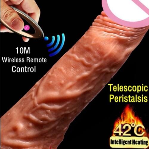 Powerful Telescopic Dildo Vibrator Realistic Dildos for Women Erotic Toy for Adult Big Penis Suction Cup Dildo Vibrators Sextoy