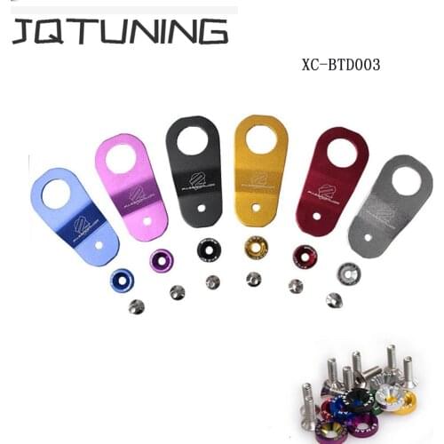 JQTUNING-JDM Style Aluminum Radiator Stay Mounting Bracket With Washer Kit for Honda Civic 1996-2000 EK XC-BTD003
