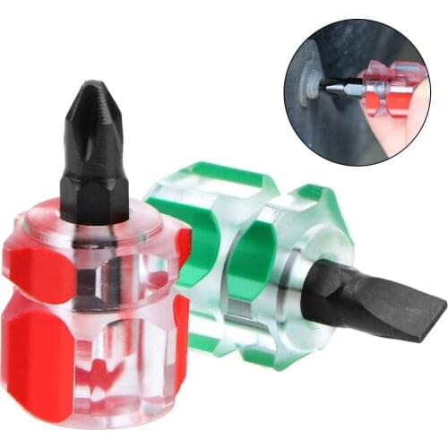 LEEPEE Phillips Screwdriver Slotted Screwdriver Mini Short Small Split Car Fender Repair Tools Repair Hand Tools