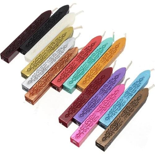 Multifunctional Retro Wax Strips DIY Card Invitations Envelope Decorating Sealing Wax Magic Arrow Pattern Wax Stick With Wick