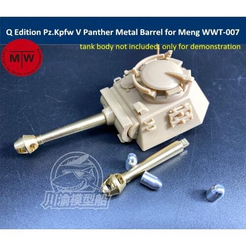 Q Edition Pz.Kpfw V Panther Metal Barrel Shell Kit for Meng WWT-007 German Medium Tank Model CYD018