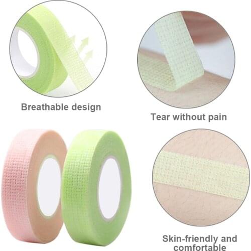 9M Professional Eyelash Extension Lint Free Eye Pads Under Patches Tool for False Lashes Tape Patch Tape Green Pink Make Up Tool