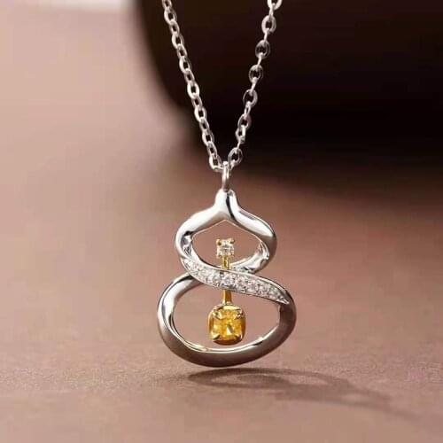 Real Natural Diamond 18 Inch Link Chain Au750 Gifted for Women Fine Jewelry 18K-Gold Necklace