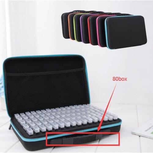 2020 new 20/40/80 boxs diamond painting box Diamond Embroidery Accessories diamond mosaic Carry Case Storage Box Hand Bag Tools