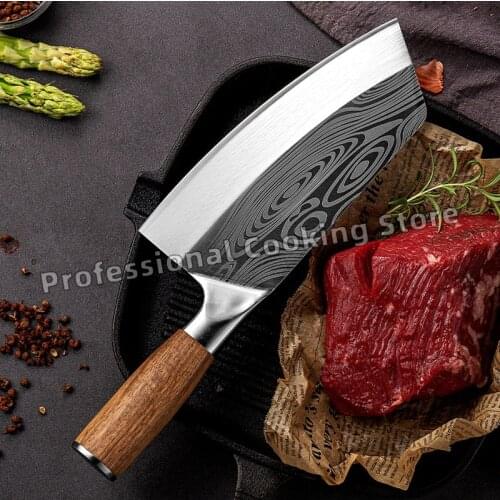 Stainless Steel Chefs Knife Meat Cleaver Kitchen Slicing Knife Chopping Knife Household Cooking Knife Kitchen Knife