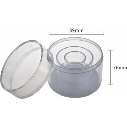 Easyinsmile Dental Anesthetic Storage Box Transparent Case with Cover Organizer Dental Clinic Manage 83*76MM