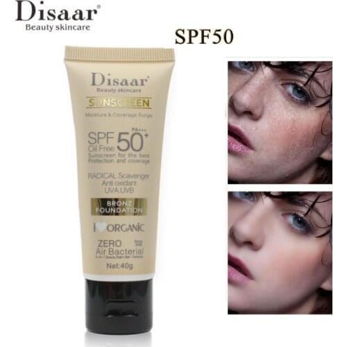 Disaar Facial Body Sunscreen Whitening Cream Sunblock Skin Protective Cream Anti-Aging Oil-control Moisturizing SPF 50 Face Skin