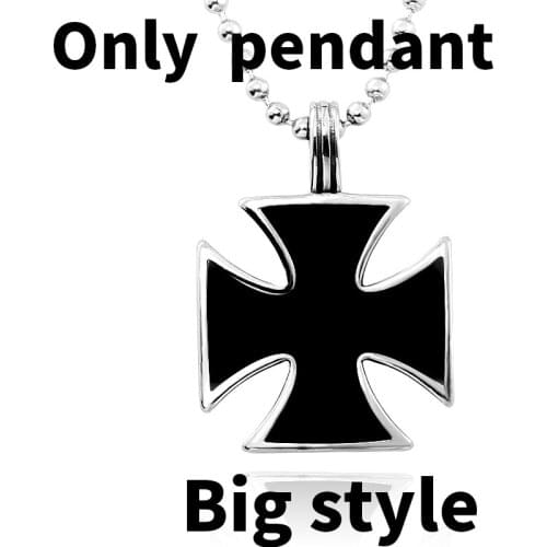 Stainless steel cross pendant necklace men personality cool fashion jewelry as gift
