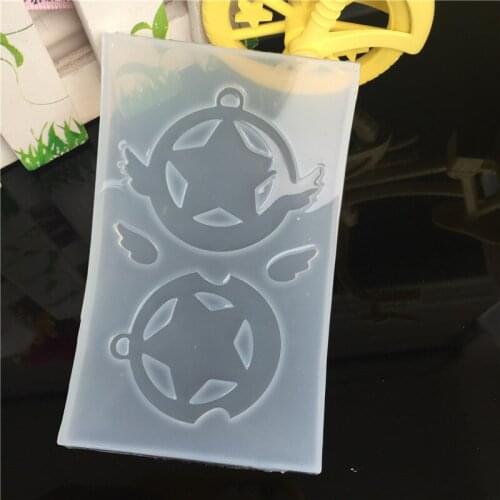 Hourglass water injection mud board silicone mold DIY resin jewelry pendant necklace pendant lanugo mold resin molds for jewelry