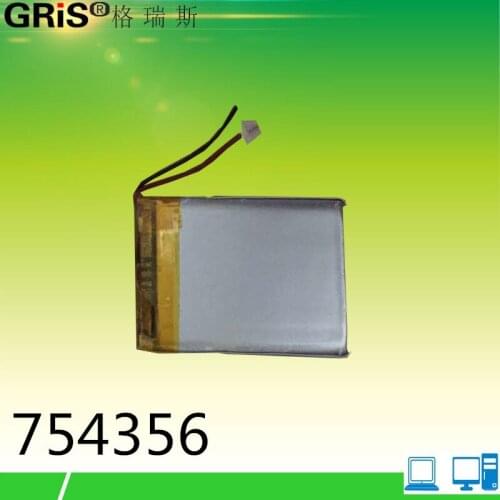 3.7V polymer lithium battery, 2100mAh charging, core navigation, flat panel mobile phone, 754356P Rechargeable Li-ion Cell