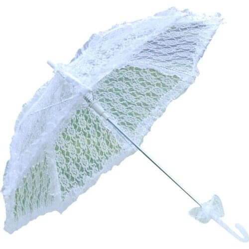 Simple Wedding Supplies Lace Hollow Bride Wedding Umbrella Photo Decoration Photography Props