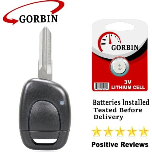 GORBIN 1 Button Car Remote Alarm Key for Renault Kangoo Clio 2 Smart Car Key PCF7946 Chip 433Mhz VAC102 Blade
