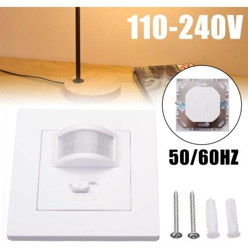 High Quality PIR Motion Sensor Wall Mount Switch Infrared Detector For LED Light Home Bedroom Hotel PIR Sensor Switch