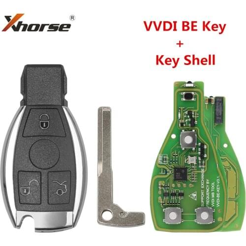 XHORSE VVDI BE Key Pro For Benz XNBZ01CH Remote Key Chip V1.5 Improved Version with Logo Get 1 Free VVDI MB BGA Token